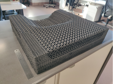 3D printed cushion.