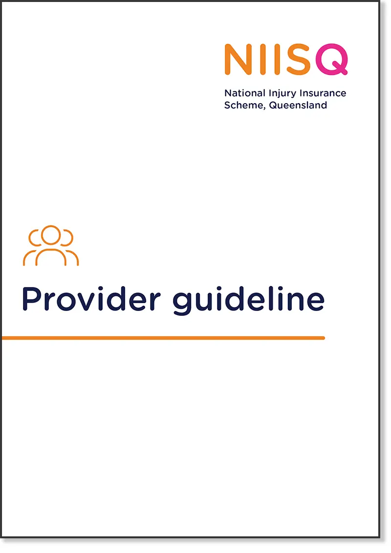 Image of front page of NIISQ provider guideline.