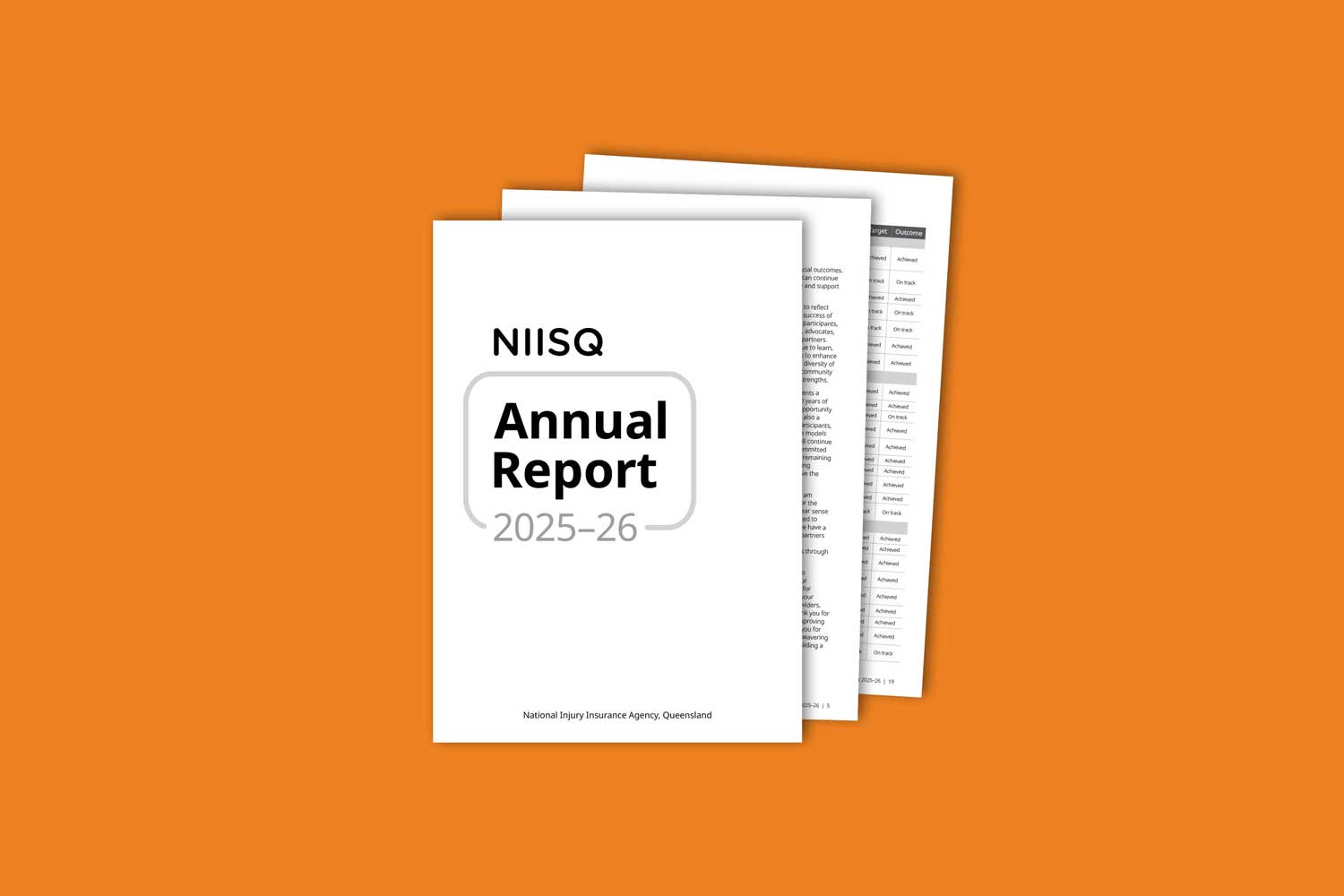 NIISQ Annual Report 2025–26 cover.